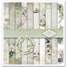 Scrapbookingpapier SLS-047 ''Bloemenpost - Wit''