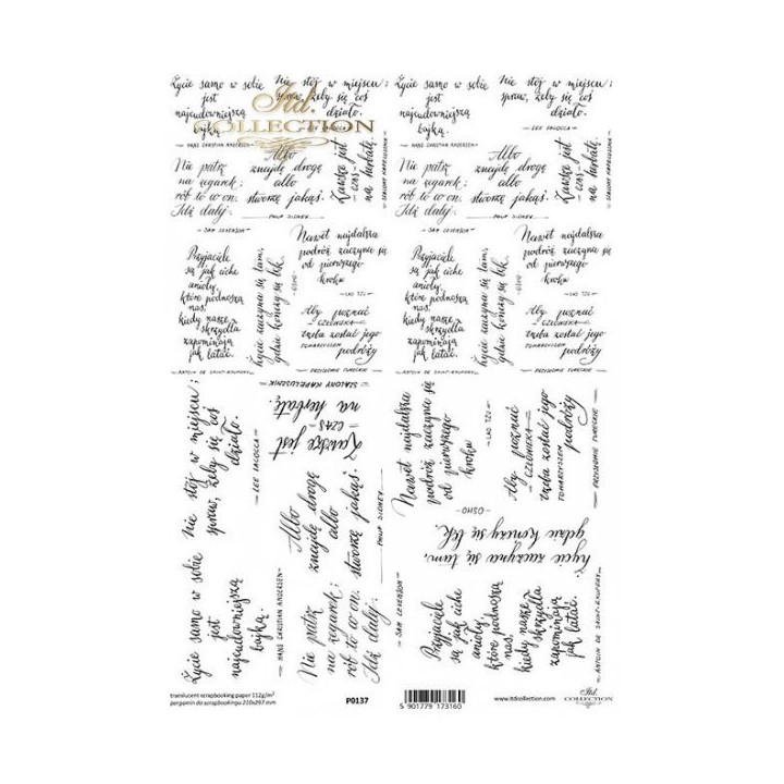 Translucent scrapbookingpapier P0137