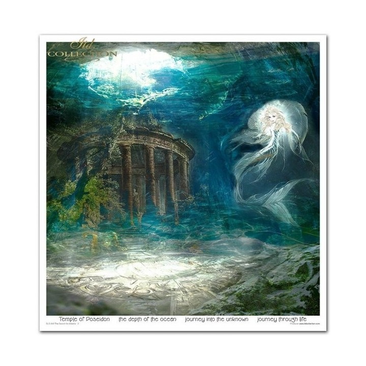 Scrapbookingpapier SLS-048 ''De zoektocht naar Atlantis''