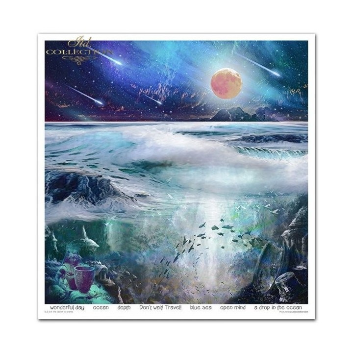 Scrapbookingpapier SLS-048 ''De zoektocht naar Atlantis''