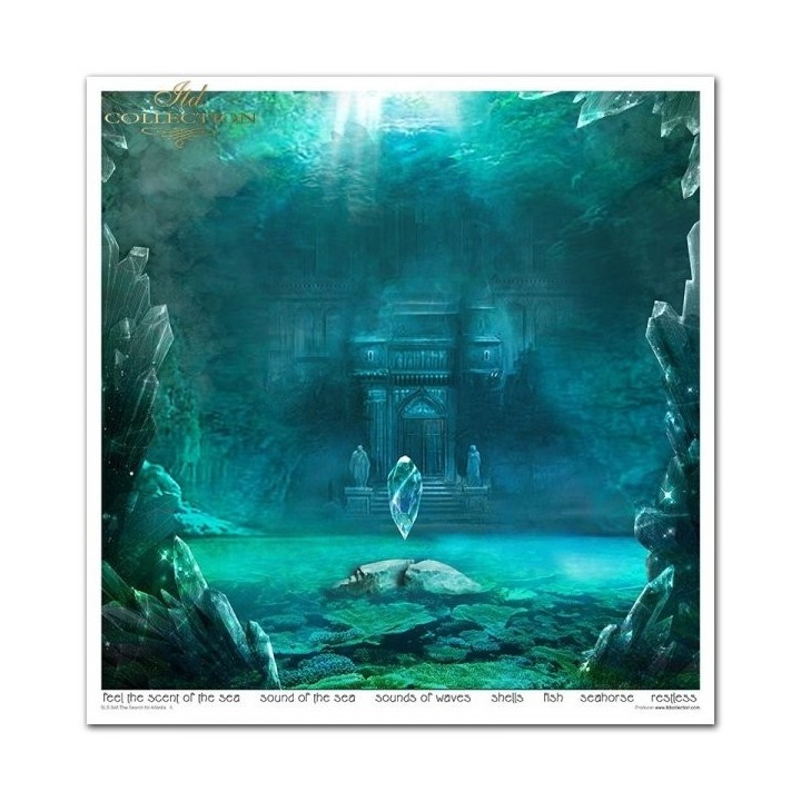 Scrapbookingpapier SLS-048 ''De zoektocht naar Atlantis''