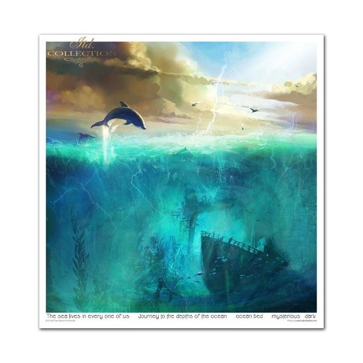 Scrapbookingpapier SLS-048 ''De zoektocht naar Atlantis''