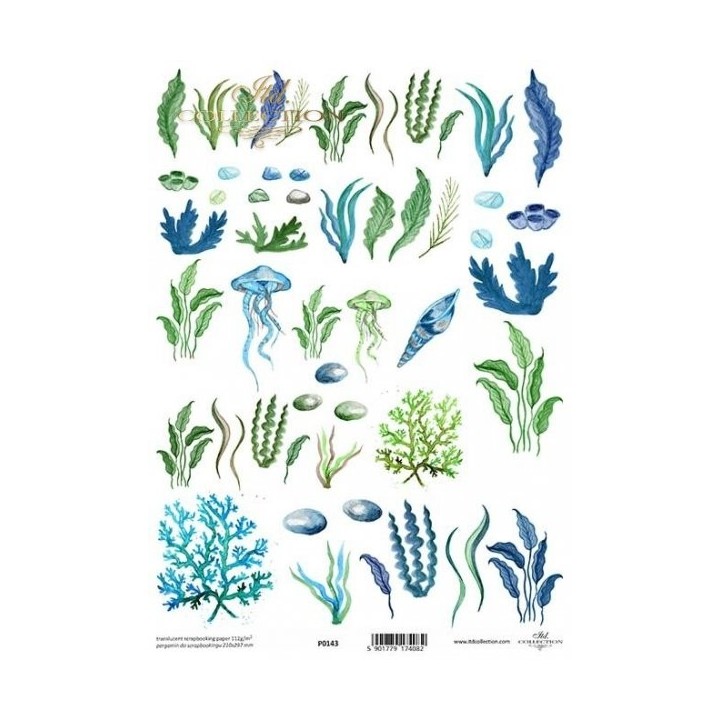Translucent scrapbookingpapier P0143