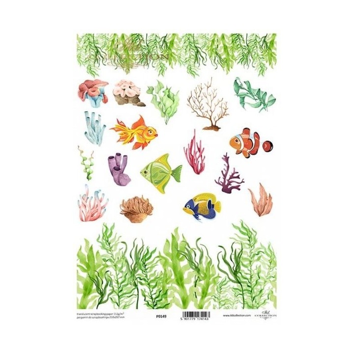 Translucent scrapbookpapier P0149