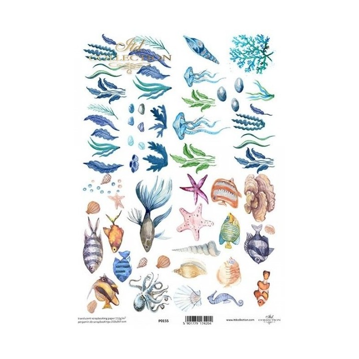 Translucent scrapbookpapier P0155