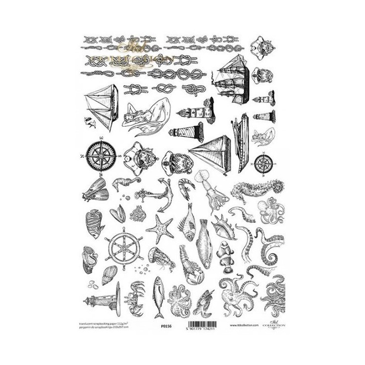 Translucent scrapbookpapier P0156