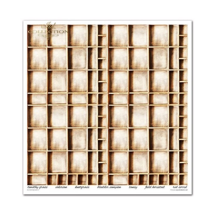 Scrapbookingpapier SLS-049 ''Herbarium 2''