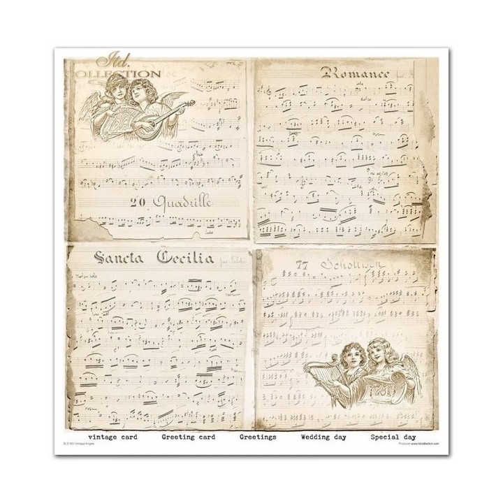 Scrapbookingpapier SLS-051 ''Vintage Angels''