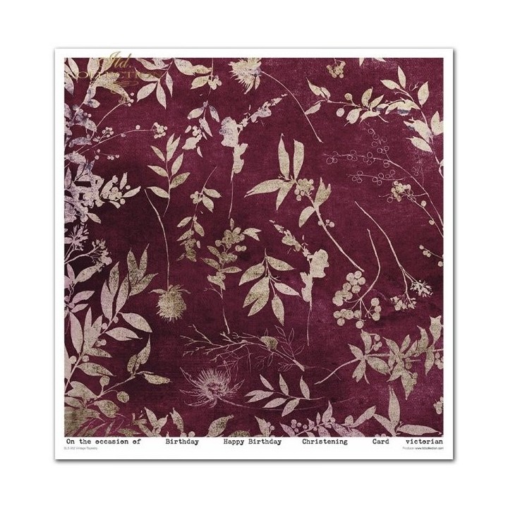 Scrapbookingpapier SLS-052 ''Vintage Tapestry''
