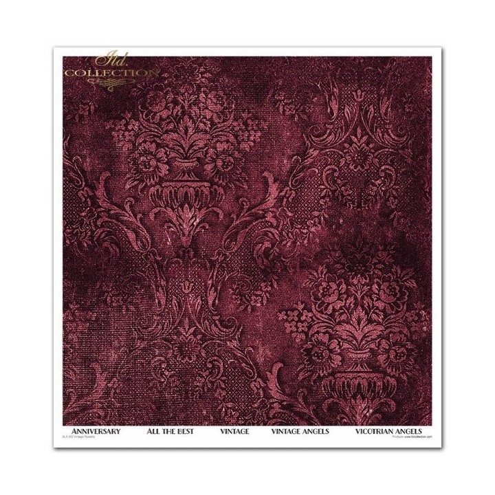 Scrapbookingpapier SLS-052 ''Vintage Tapestry''