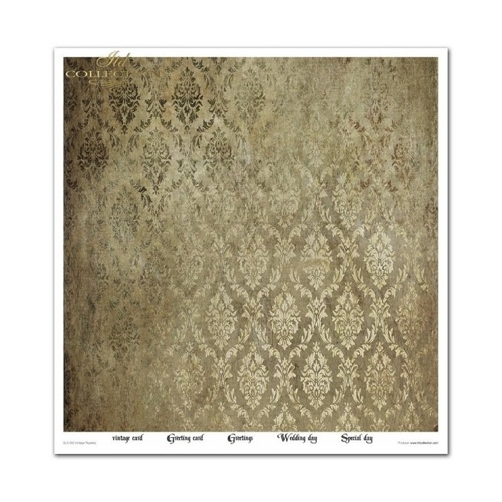 Scrapbookingpapier SLS-052 ''Vintage Tapestry''