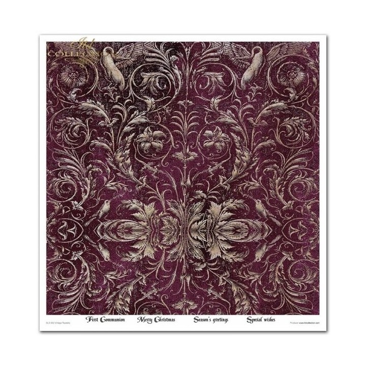 Scrapbookingpapier SLS-052 ''Vintage Tapestry''