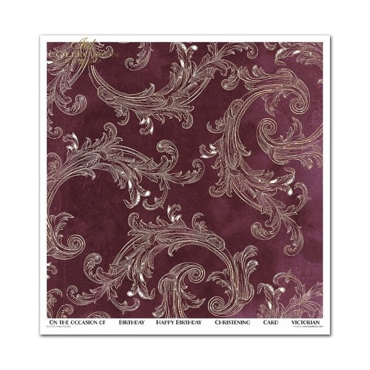 Scrapbookingpapier SLS-052 ''Vintage Tapestry''