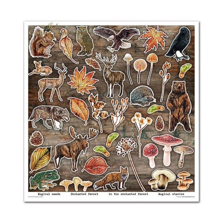 Scrapbookingpapier SLS-053 ''Mysterieus bos''