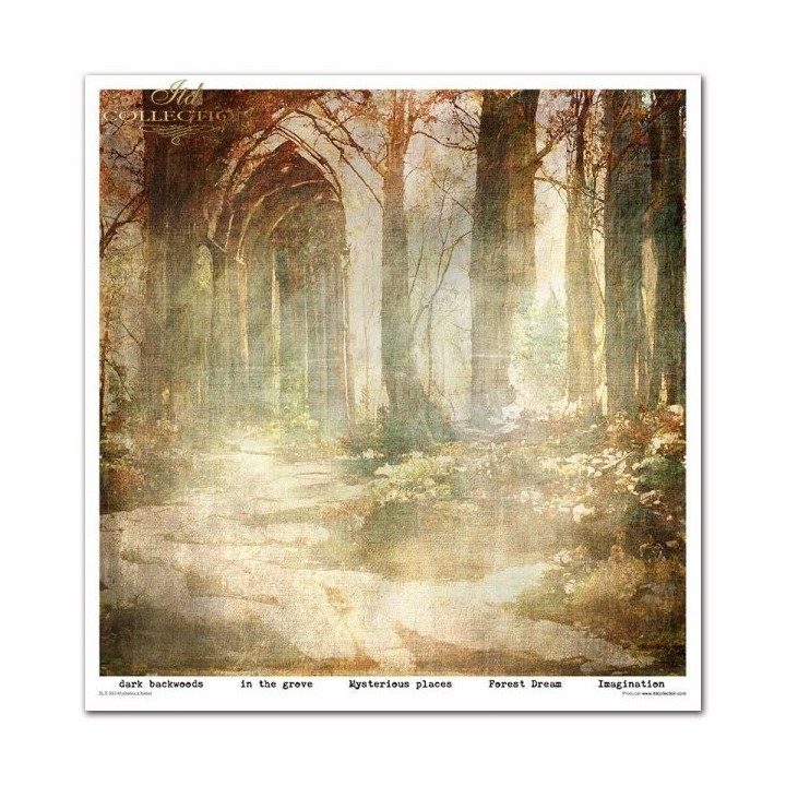 Scrapbookingpapier SLS-053 ''Mysterieus bos''