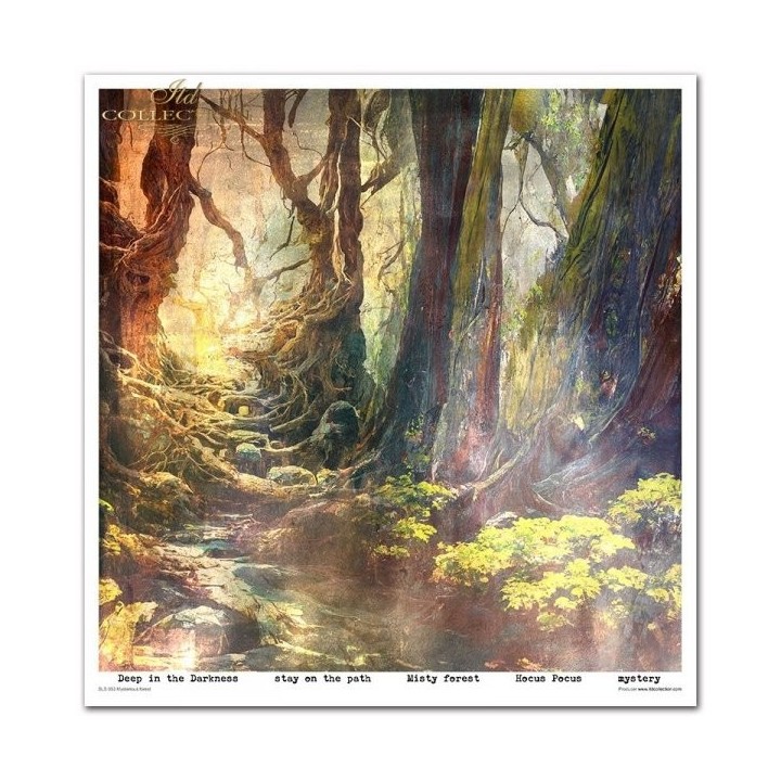 Scrapbookingpapier SLS-053 ''Mysterieus bos''