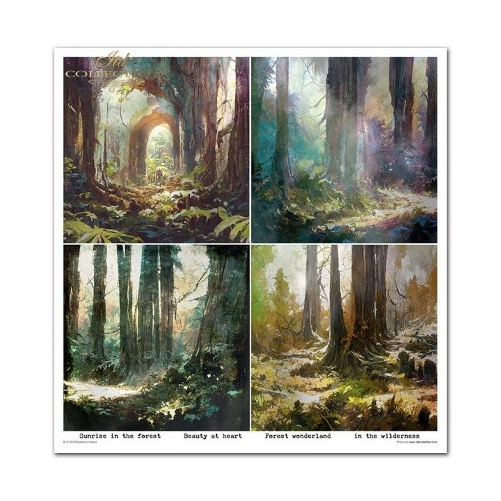 Scrapbookingpapier SLS-053 ''Mysterieus bos''