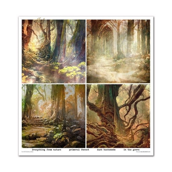 Scrapbookingpapier SLS-053 ''Mysterieus bos''
