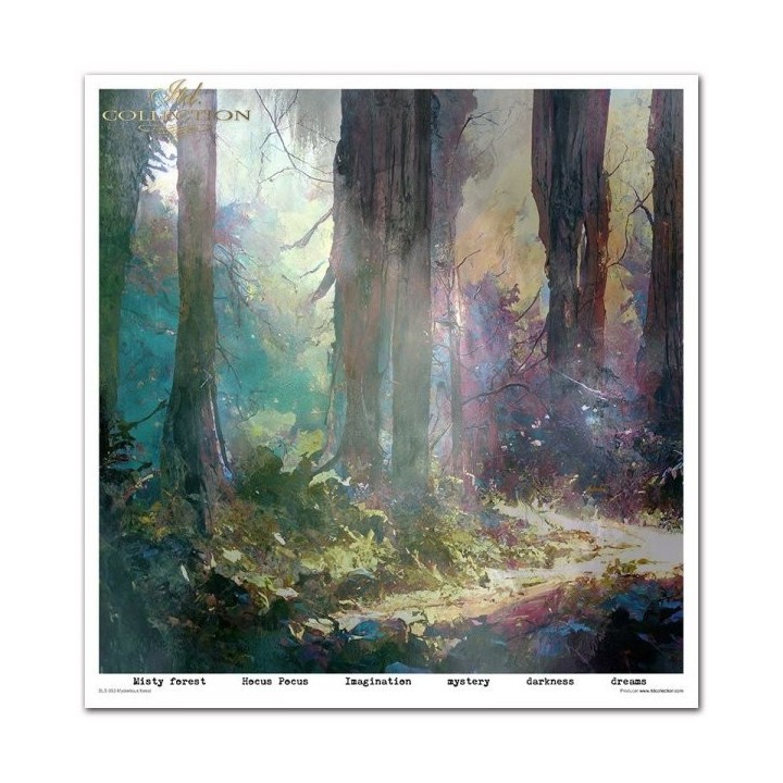Scrapbookingpapier SLS-053 ''Mysterieus bos''
