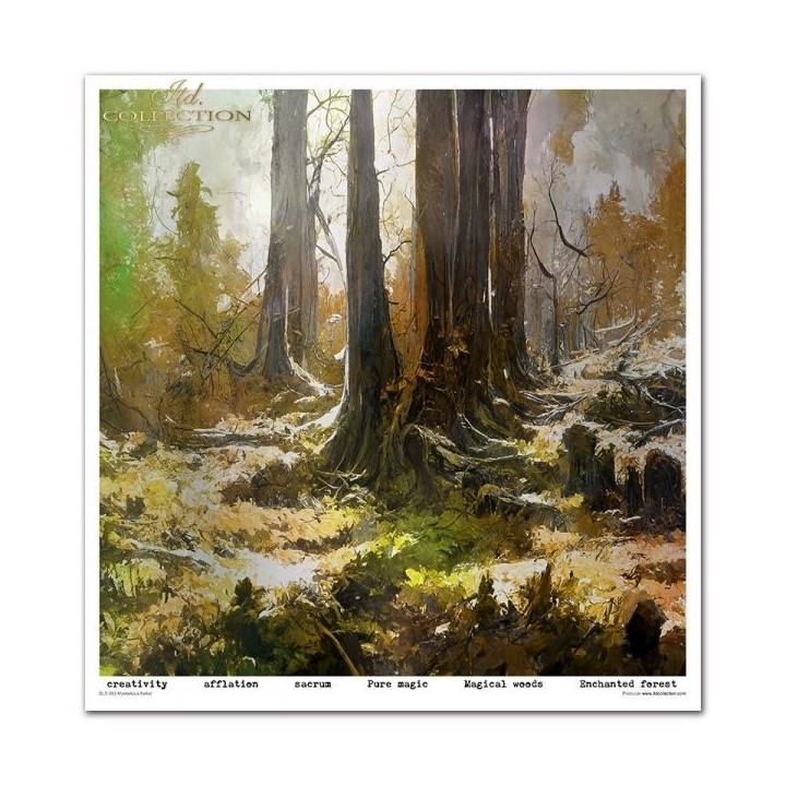 Scrapbookingpapier SLS-053 ''Mysterieus bos''