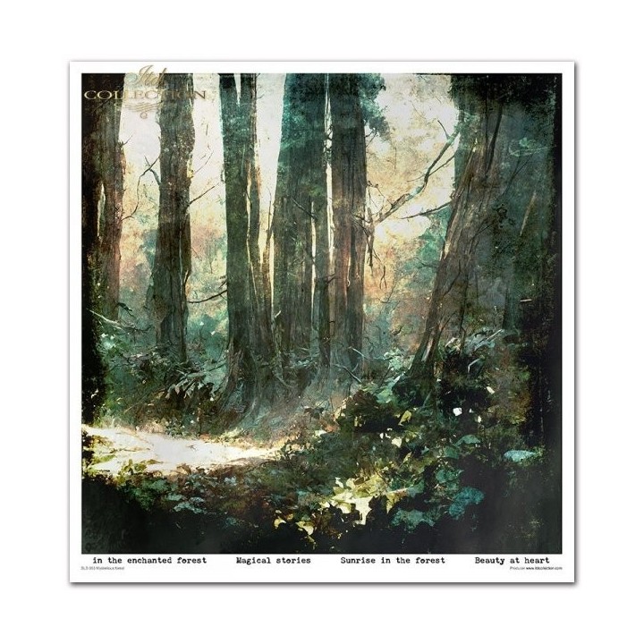 Scrapbookingpapier SLS-053 ''Mysterieus bos''