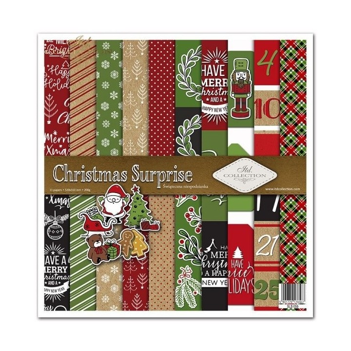 Scrapbookingpapier SLS-055 ''Kerstverrassing''