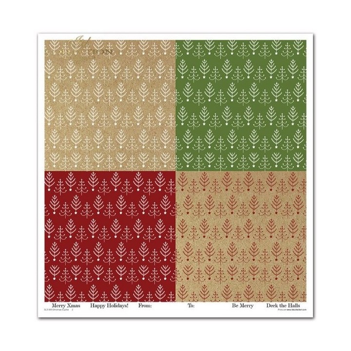Scrapbookingpapier SLS-055 ''Kerstverrassing''