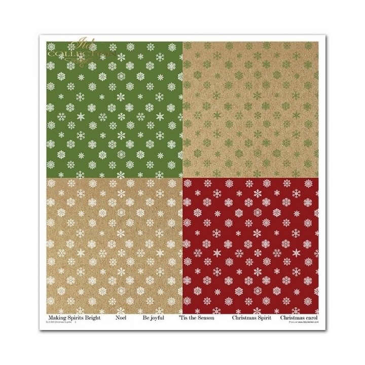 Scrapbookingpapier SLS-055 ''Kerstverrassing''