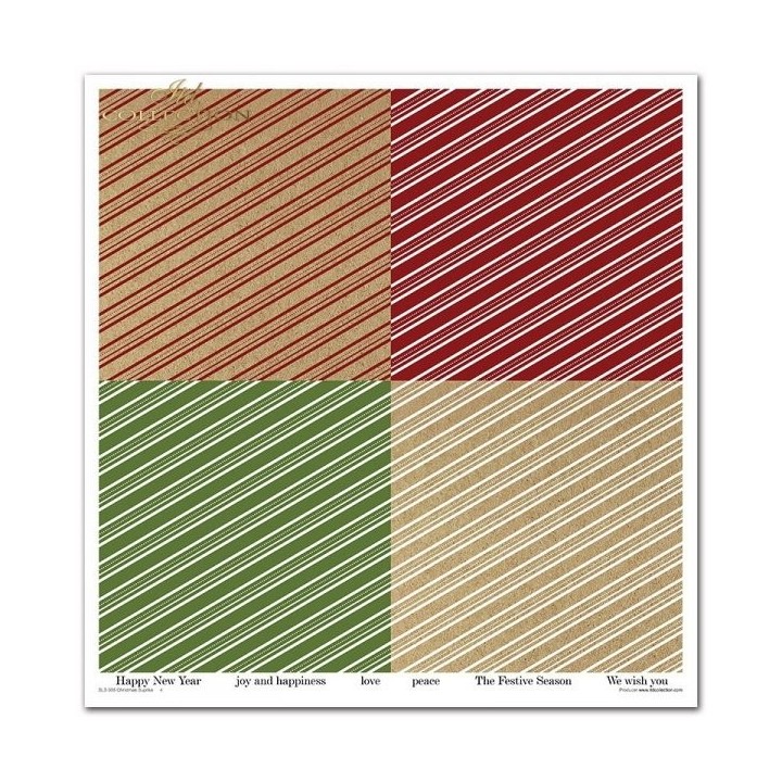 Scrapbookingpapier SLS-055 ''Kerstverrassing''