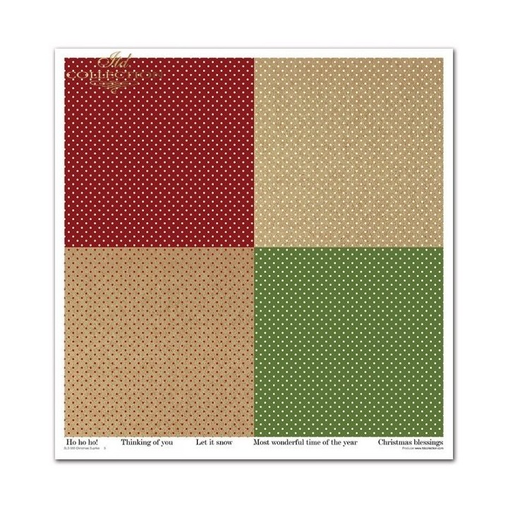Scrapbookingpapier SLS-055 ''Kerstverrassing''