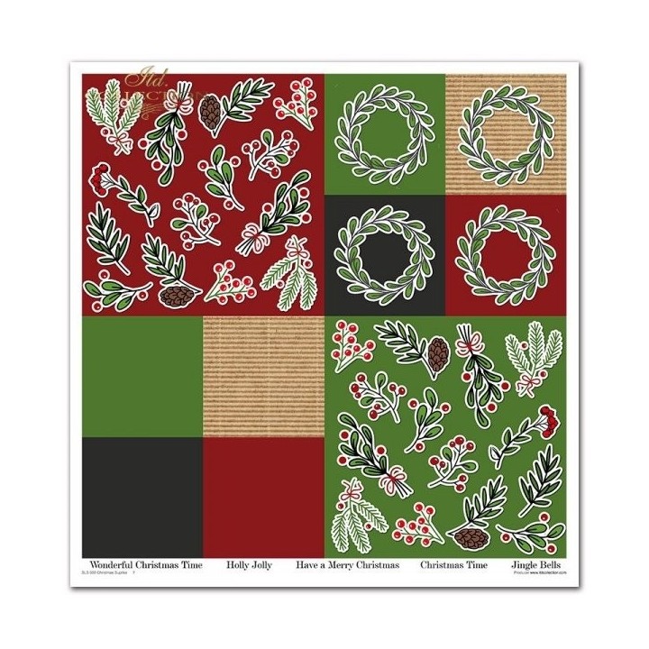 Scrapbookingpapier SLS-055 ''Kerstverrassing''
