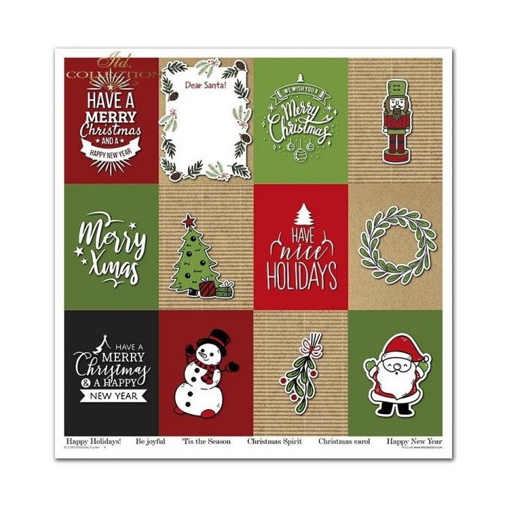 Scrapbookingpapier SLS-055 ''Kerstverrassing''