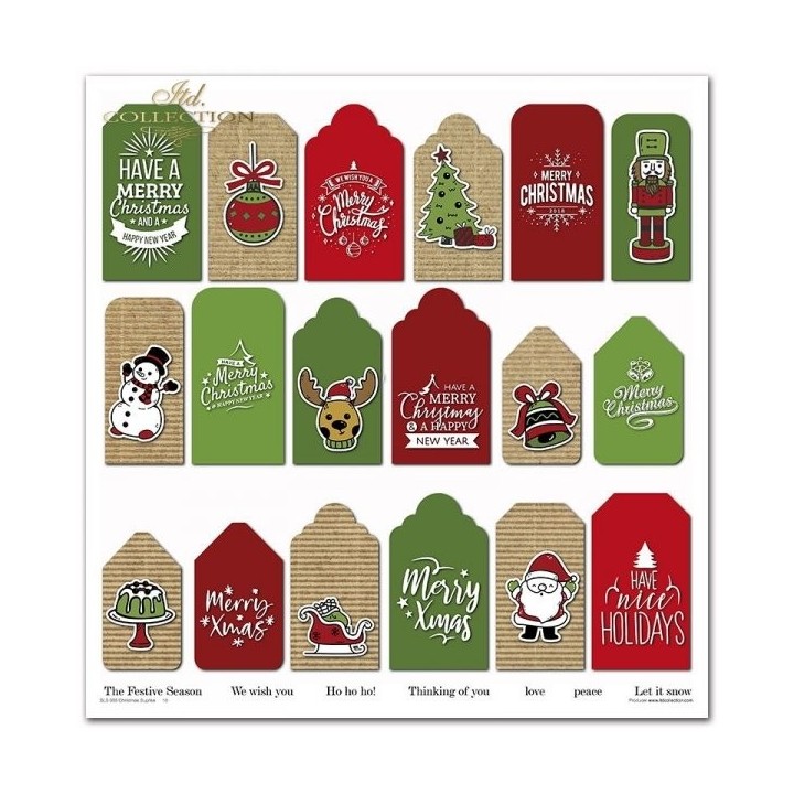 Scrapbookingpapier SLS-055 ''Kerstverrassing''