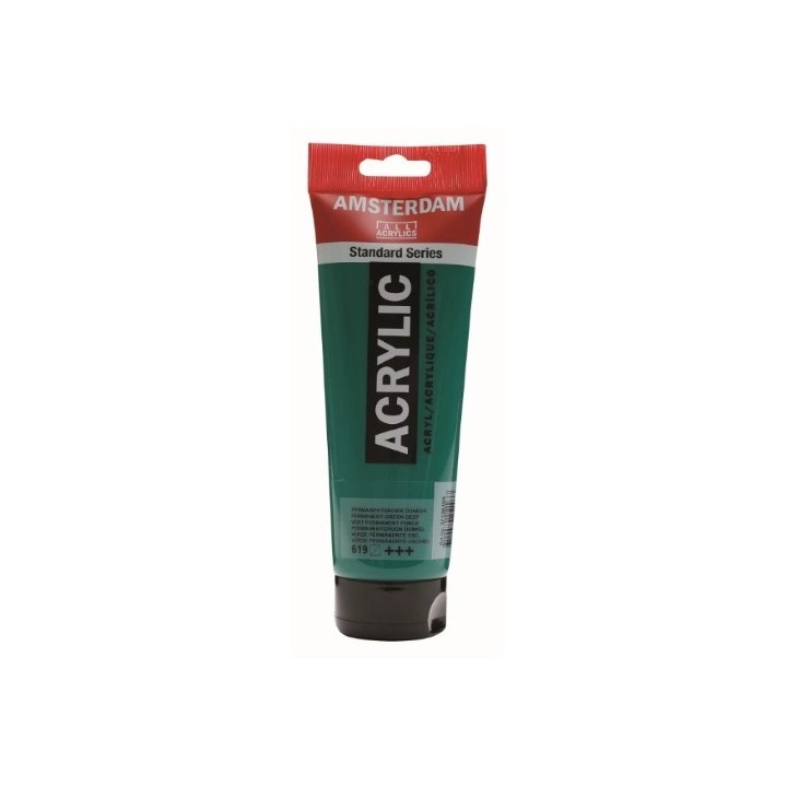 Amsterdam Acrylverf Tube 120ml Permanentgroen Donker 619