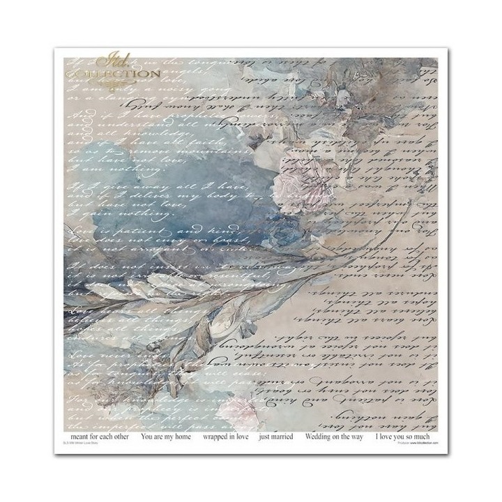 Scrapbookingpapier SLS-056 Winter Love Story