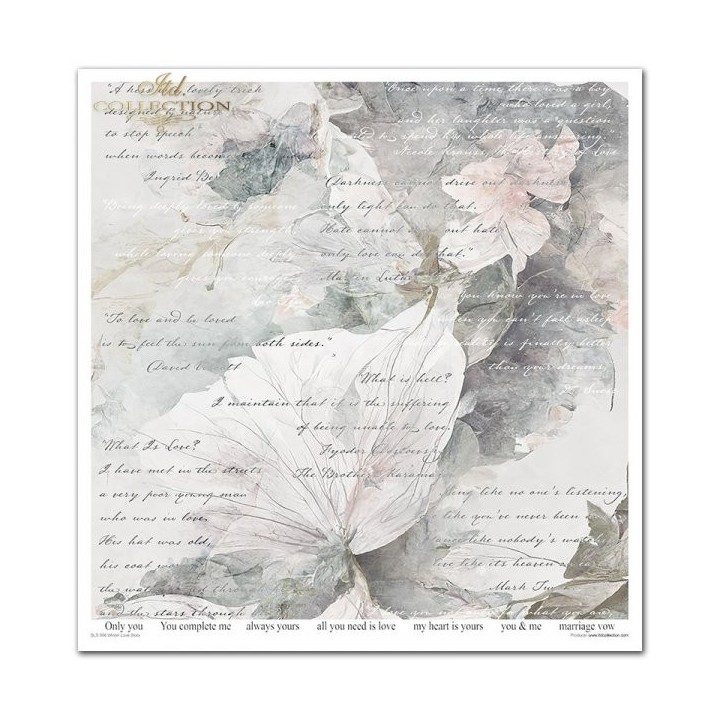 Scrapbookingpapier SLS-056 Winter Love Story
