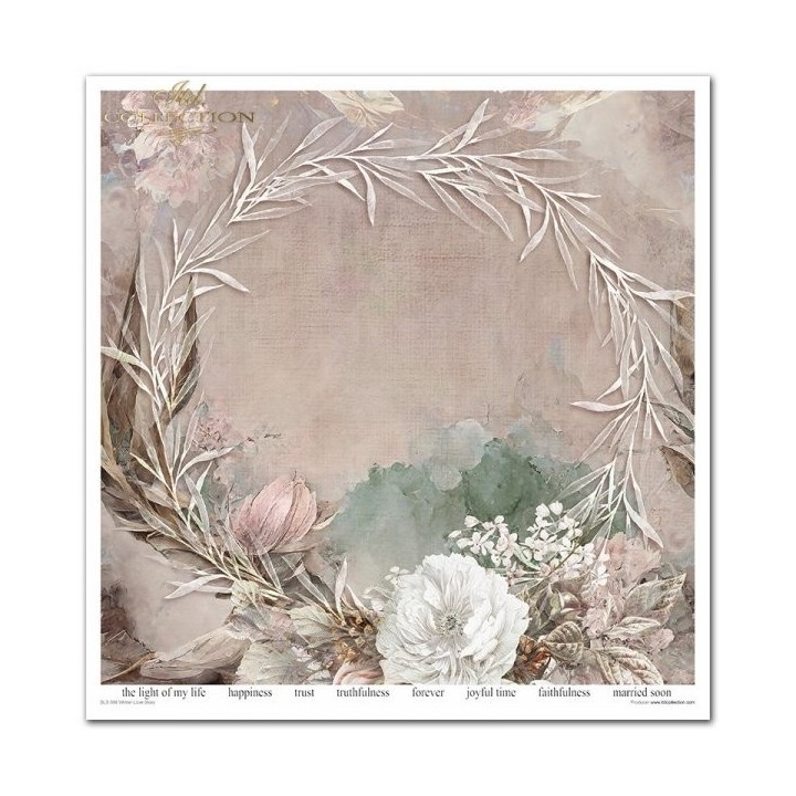 Scrapbookingpapier SLS-056 Winter Love Story