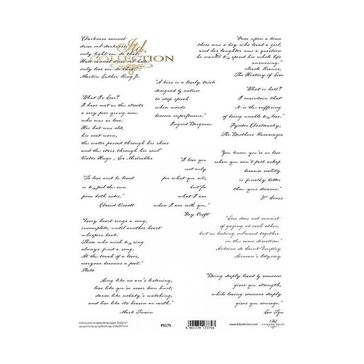 Translucent scrapbookpapier P0175