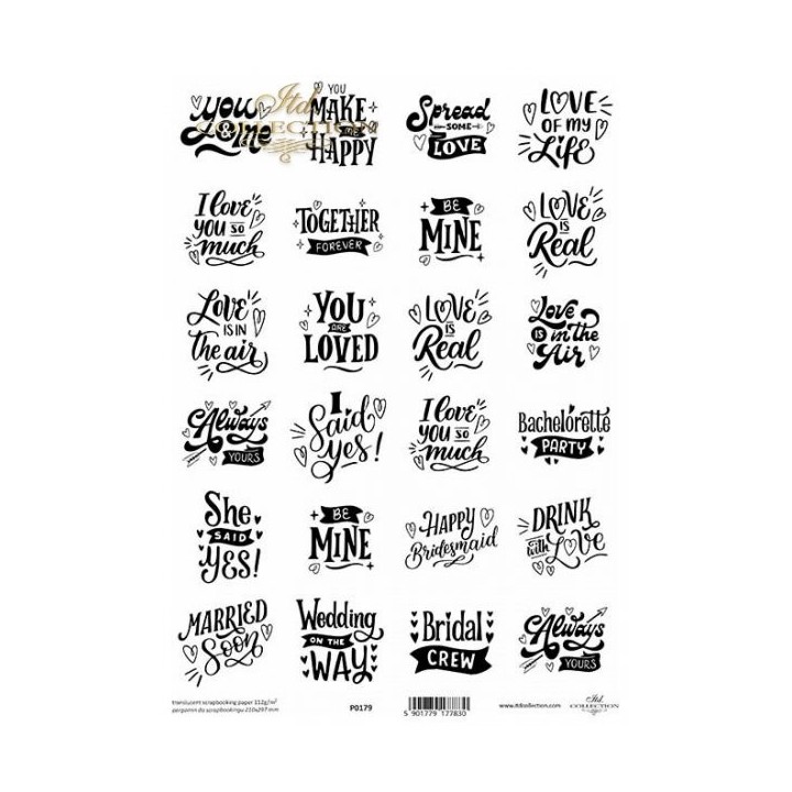 Translucent scrapbookpapier P0179