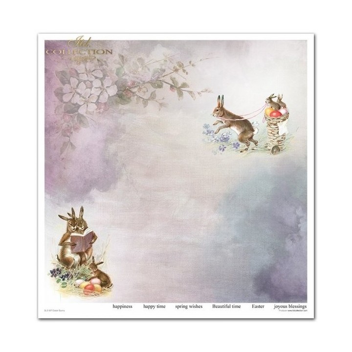Scrapbookingpapier SLS-057 Paashaas
