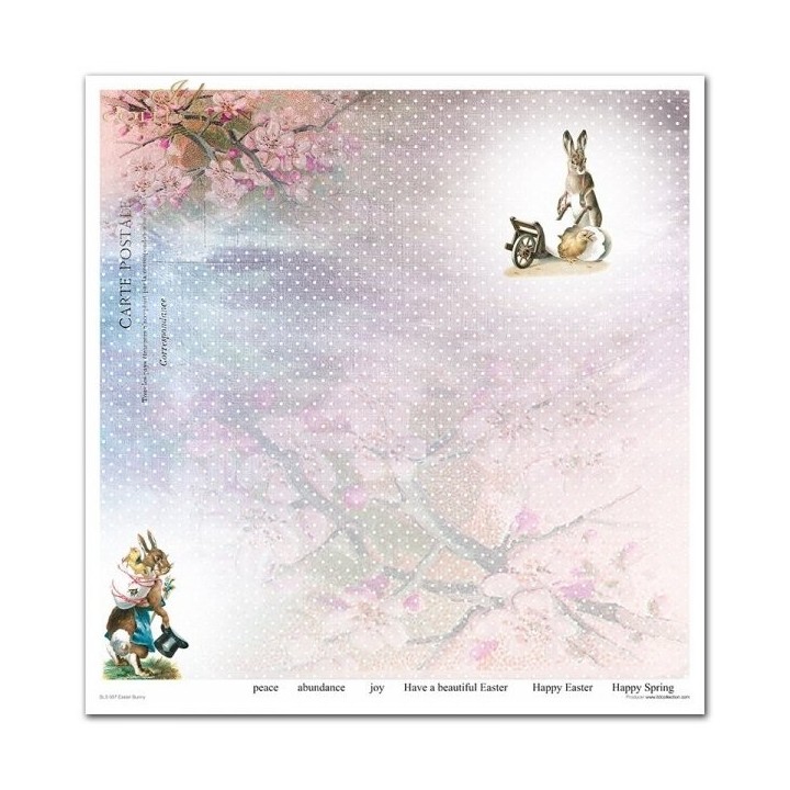 Scrapbookingpapier SLS-057 Paashaas