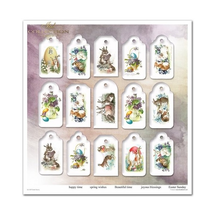 Scrapbookingpapier SLS-057 Paashaas