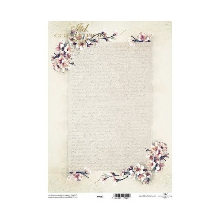 Translucent scrapbookingpapier P0182