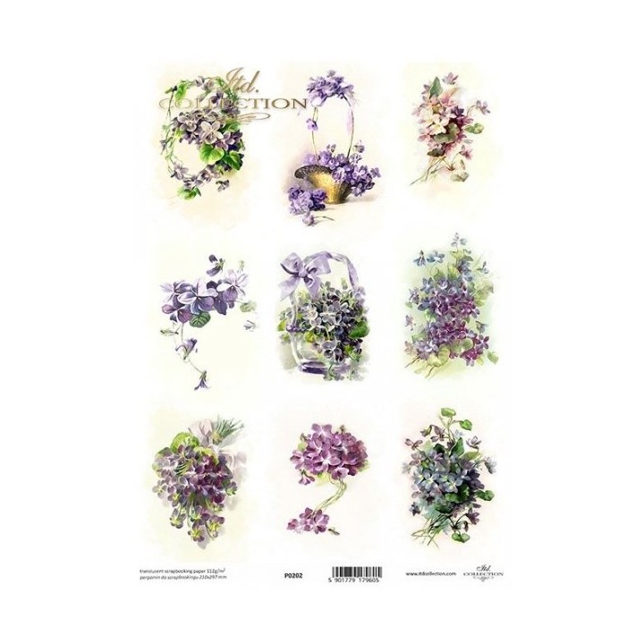 Translucent scrapbookingpapier P0202