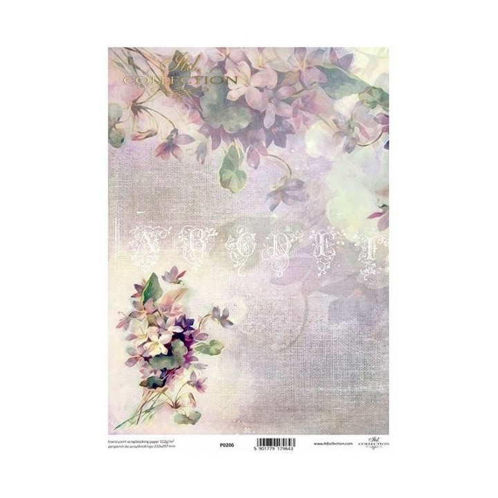 Translucent scrapbookingpapier P0206