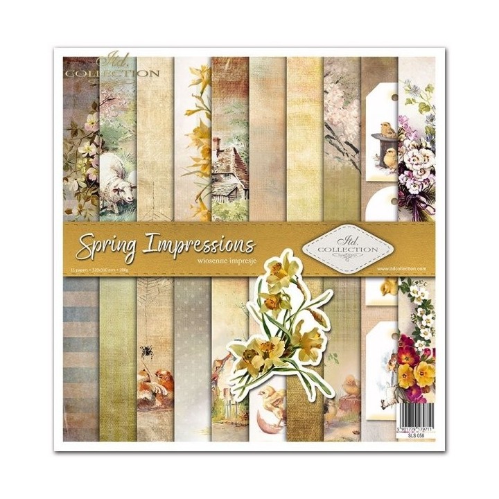 Scrapbookingpapier SLS-058 Lente-impressies