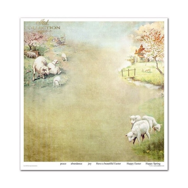 Scrapbookingpapier SLS-058 Lente-impressies