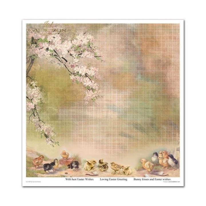 Scrapbookingpapier SLS-058 Lente-impressies