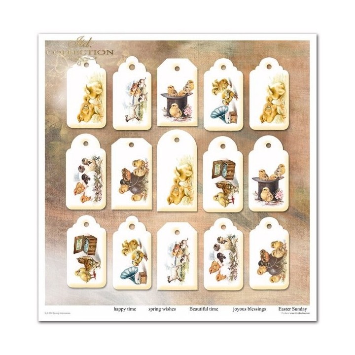 Scrapbookingpapier SLS-058 Lente-impressies