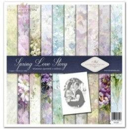 Scrapbookingpapier SLS-059 Lente Liefdesverhaal